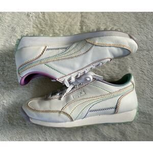 PUMA Easy Rider Rainbow Lace Up Men’s 7 White Sneakers Pride 40352701